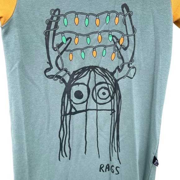 Rags to Raches Trinny Monster Holiday Lights Short Sleeve Hooded Romper 18-24 Mo - Picture 3 of 5